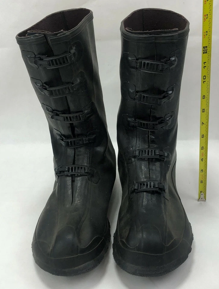  Lacrosse Big Chief Black Rubber Silver Clip Loop Lock Mens Wader Boots Size XL  - Image 3 of 4