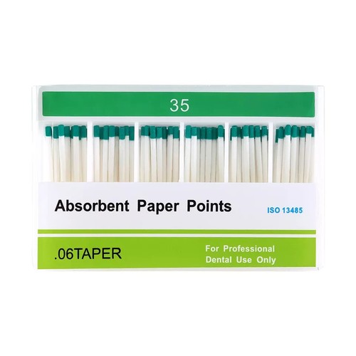 Dental Root Endodontic Absorbent Paper Points Taper 0.04/ 0.02 /0.06 15#-40# - Picture 33 of 34