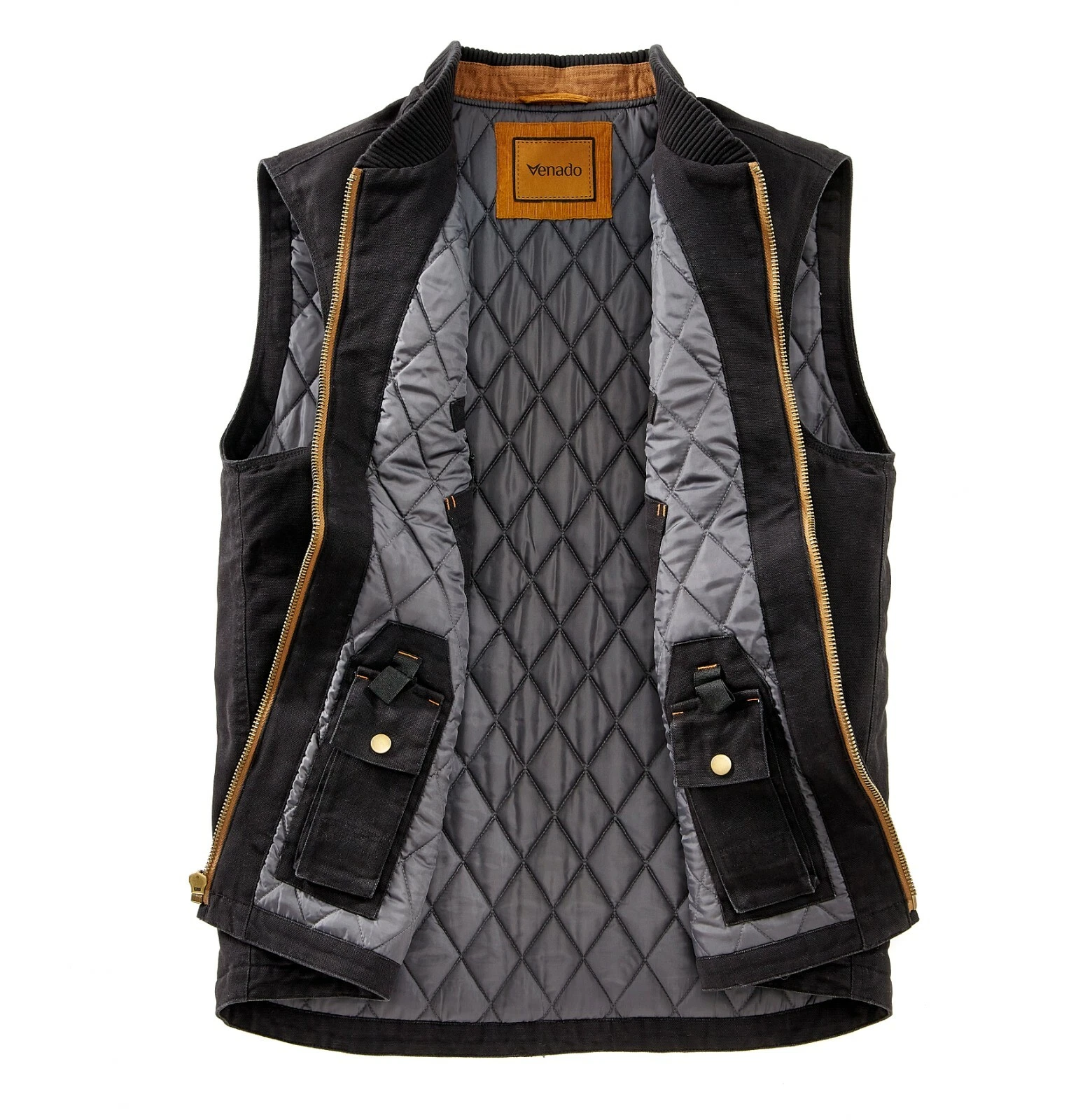 Venado Concealed Carry Vest for Men - Heavy Duty Canvas - Conceal Carry Pockets image 3