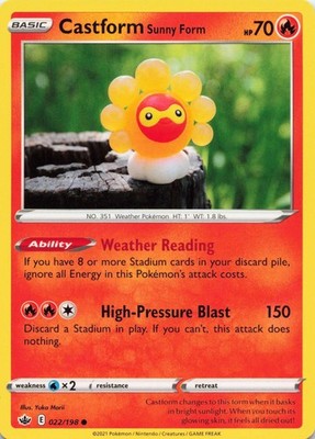SWSH06: Chilling Reign #022/198 Castform Sunny Form