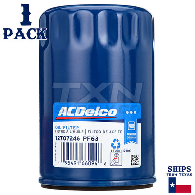 ACDelco PF63 PF63F GM Engine Oil Filter 12816256 - 1 Pack