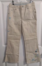 Y2K Disney Store Tinkerbell Cargo Pocket Khaki Pants Girls 7/8 NWOT