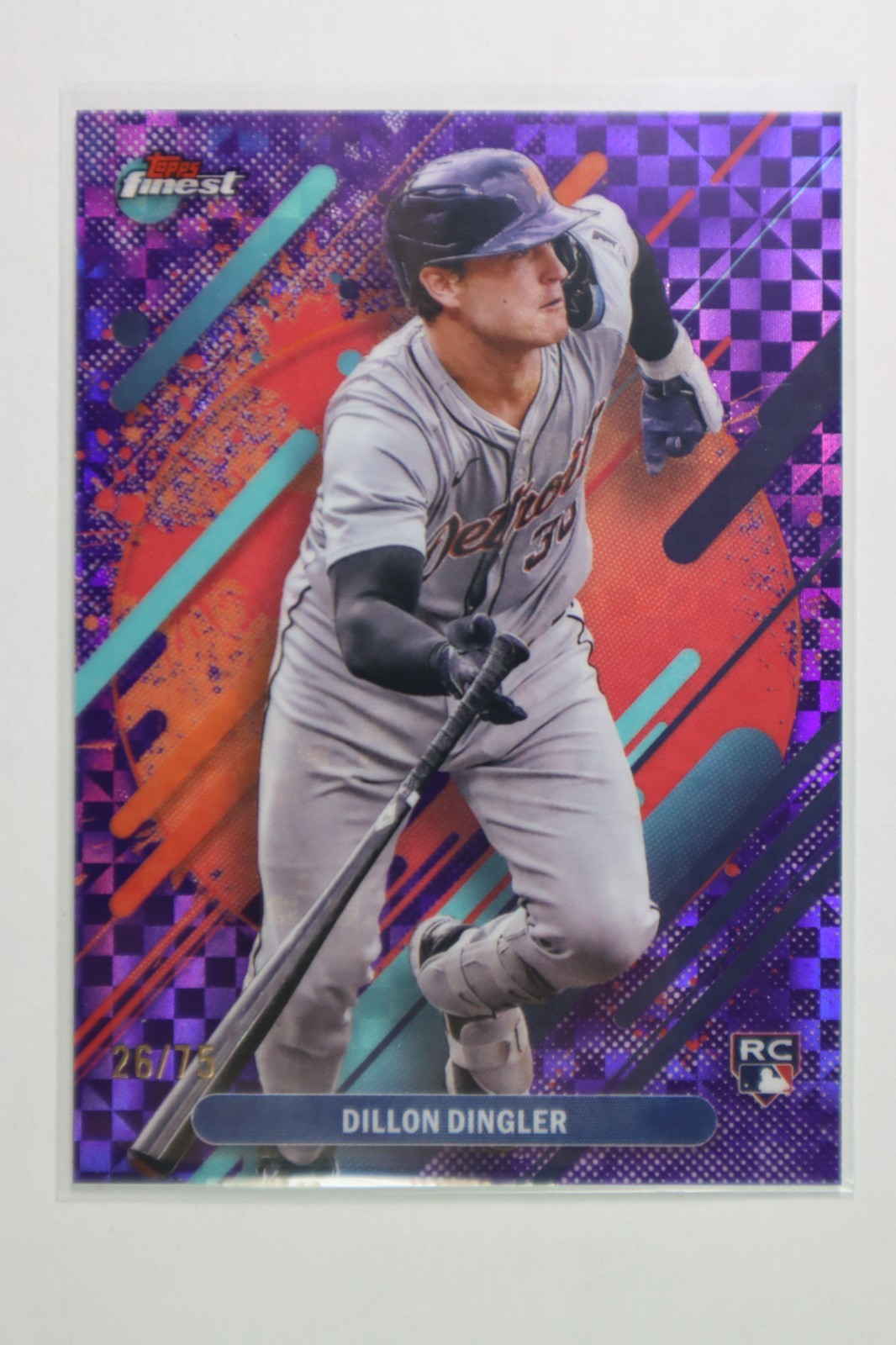 2025 Topps Finest - Rare Dillon Dingler #294 Purple Refractor /75 (RC)