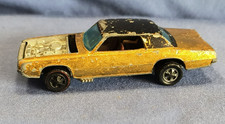 Hot Wheels Redline 1967 Gold Custom T-Bird HK Hong Kong Vintage Brown Interior