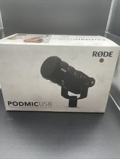RODE PodMic USB Broadcast Microphone - Black