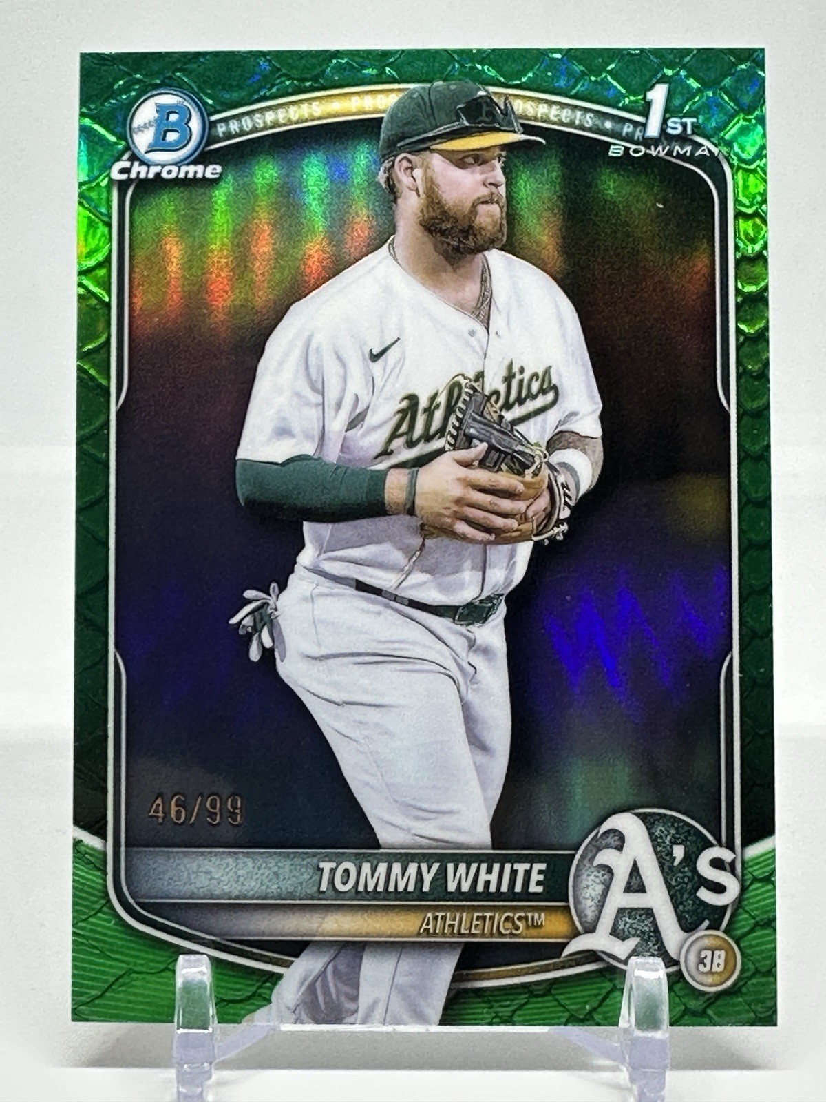 2025 Bowman Chrome #BCP-251 Tommy White 1st Green Reptilian /99