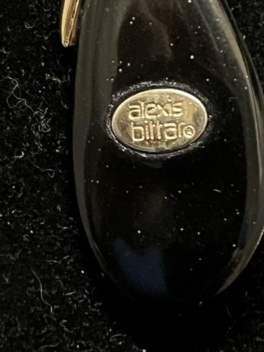 ALEXIS BITTAR Teal Lucite/ Crystal & Rhinestone Pendant Necklace (18") WOW!!! - Picture 8 of 8