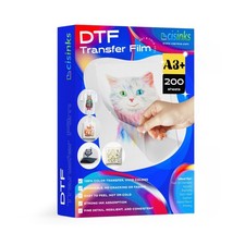 Cisinks Premium DTF Transfer Film 13"x19" - A3 Plus Hot/Cold Peel 200 Sheets ...