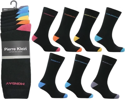 PIERRE KLEIN 7x Pair Men's Socks (UK 6-11) LAST CHANCE. CHRISTMAS SALE. DON'T MISS OUT.