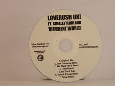 LOVERISH UK FT SHELLEY HARLAND DIFFERENT WORLD (C15) 7 Track Promo CD Single inc