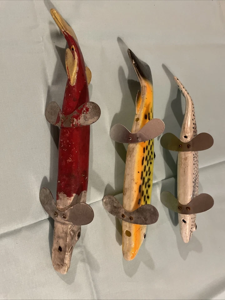3 Vintage Fish decoys - Image 4 of 4