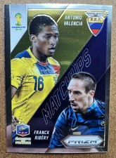 2014 Panini Prizm World Cup - Matchups Franck Ribery, Antonio Valencia #11