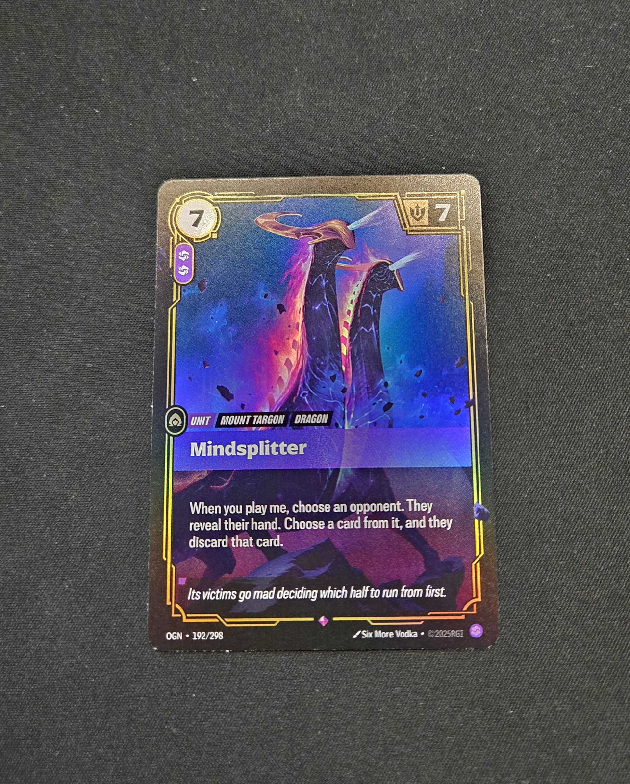 Mindsplitter Foil 192/298 - Origins Riftbound League of Legends TCG Rare