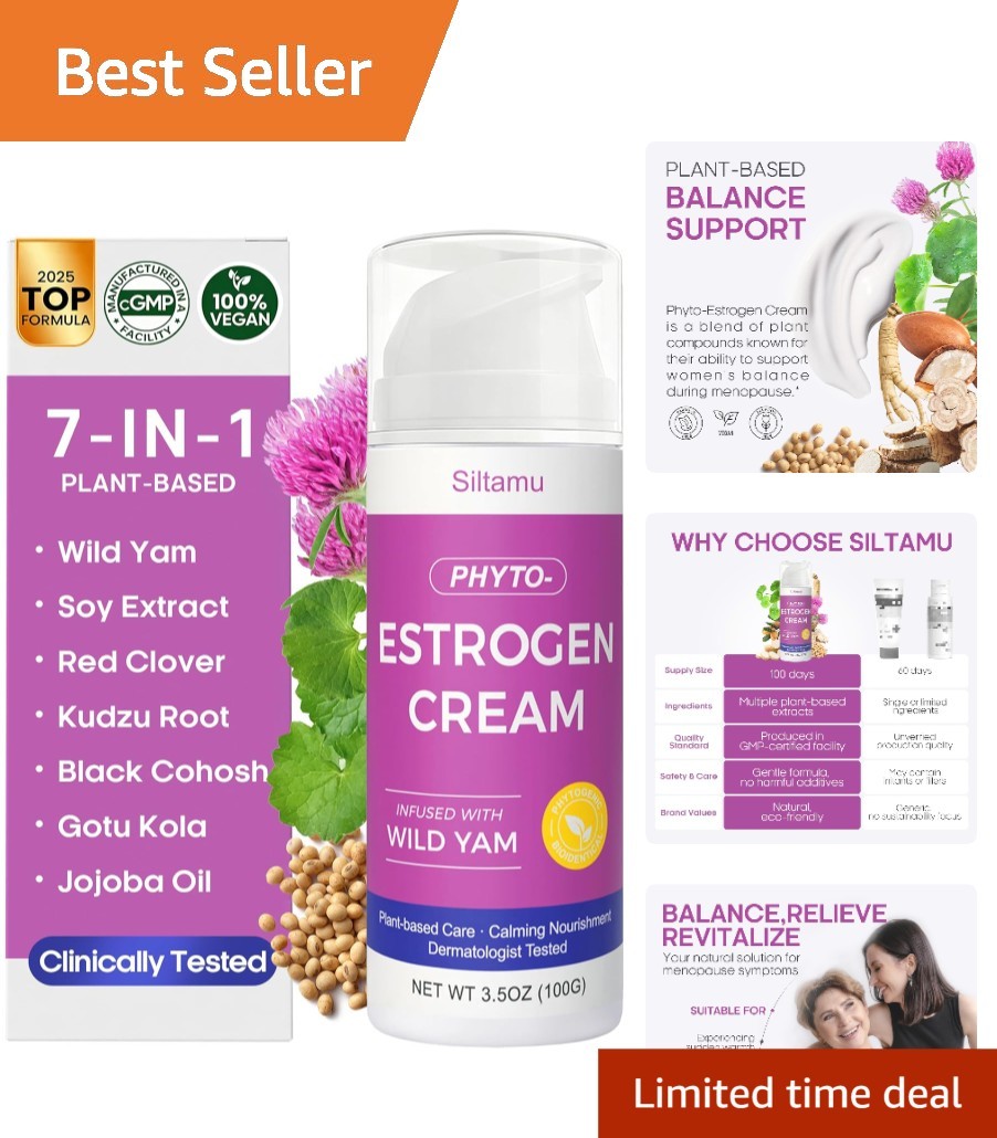 Nourishing Estrogen Cream &ndash; Shea Butter formula for Menopausal Skin Relief 3.5oz