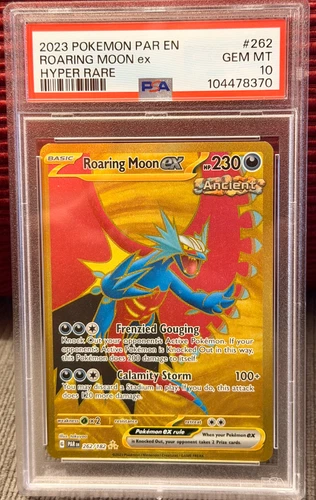 Roaring Moon ex - Hyper Rare SV04: Paradox Rift 262/182 PSA 10