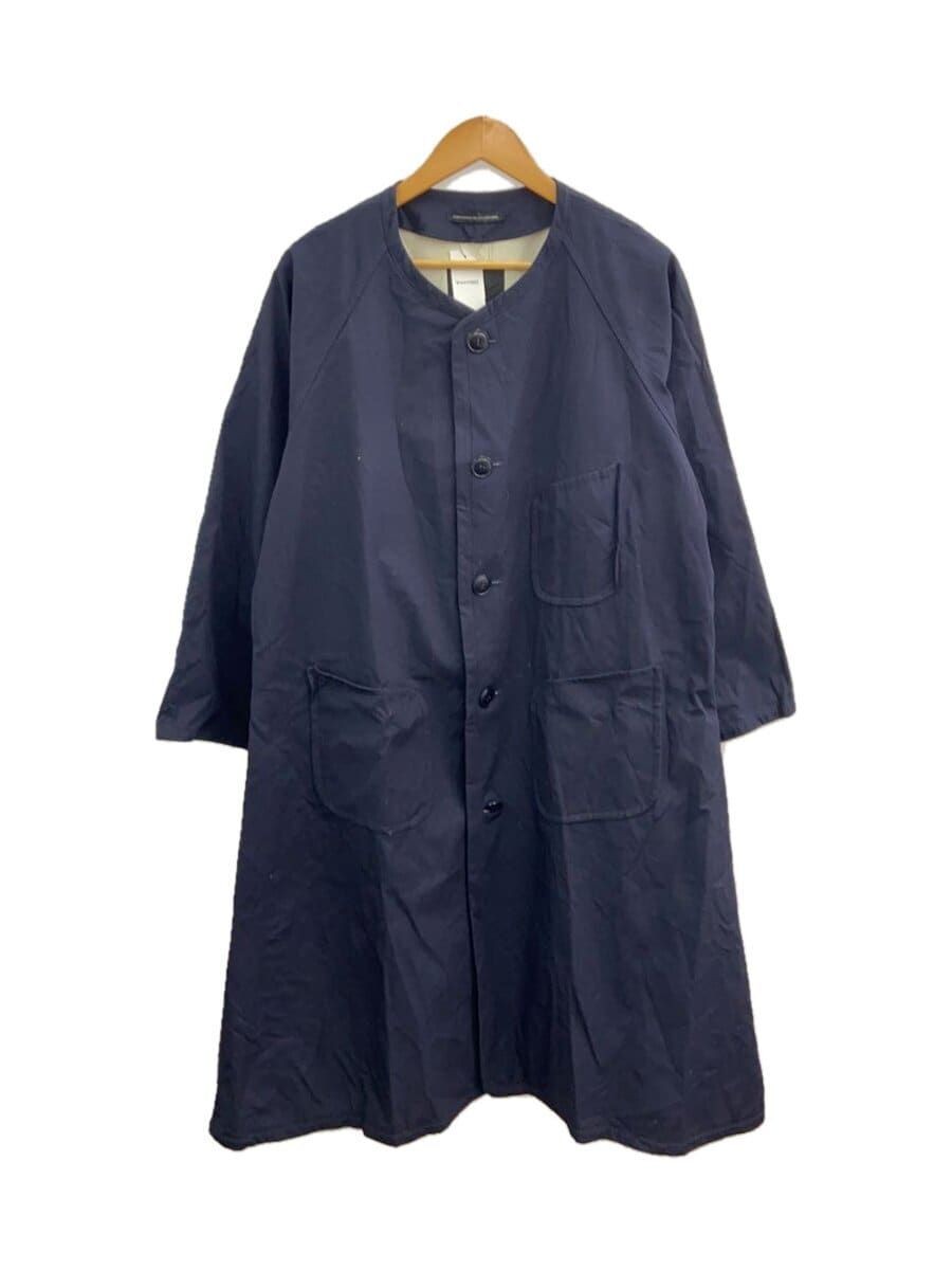 ALTRA YOHJI YAMAMOTO altro cappotto 1 cotone blu navy tinta unita yy c07 008