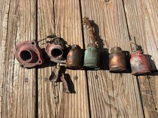 Antique Visible Pre Visible Gas Pump Copper Electrical Light Bulb Socket Parts