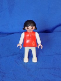 Playmobil Horse Stable Figures w/ Horse Geobra Vintage