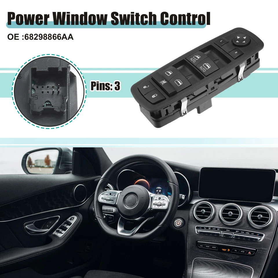 Interruptor Ventana Encendido Control para Chrysler con 10 Botones - 1 Unidad - Imagen 2 de 4