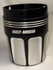 HARLEY DAVIDSON 3.5'' BURST THUNDER STREET EXHAUST MUFFLER BLK END CAP 65100035