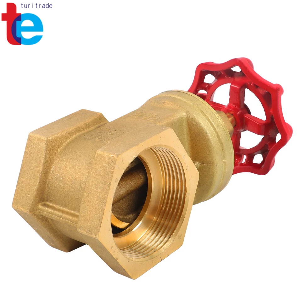 Industrial Brass Gate Valve 2-1/2" DN65 Female NPT for Water Meter & Air Switch - Image 2 of 4
