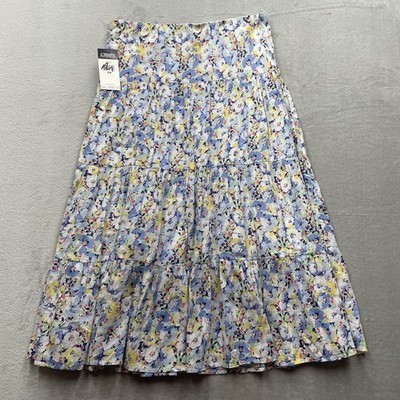 Chaps Floral midi skirt boho Women s Petite Medium New with tags