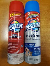 2 Cans: Resolve High Traffic Pet Expert Foam Carpet Cleaner 22 oz. ea. E3E