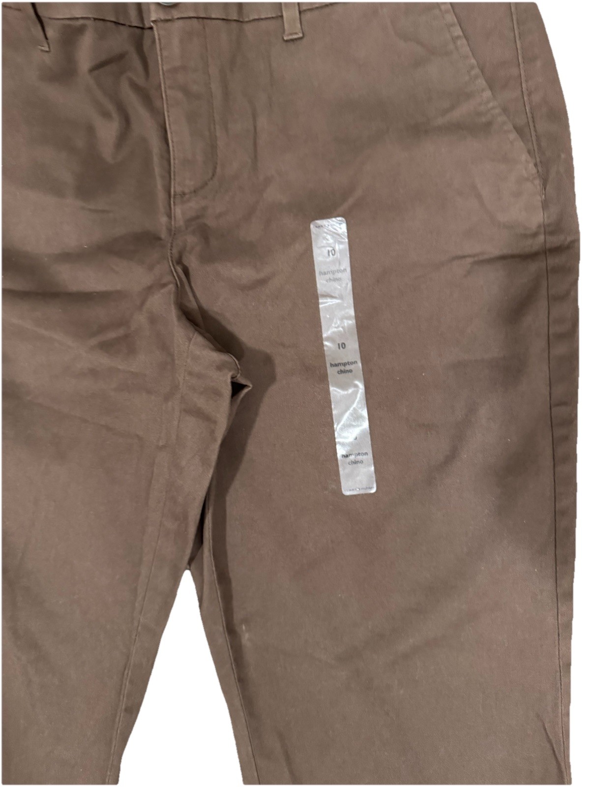 NWT Tommy Hilfiger Pants Women SZ 10 Hampton  Stretch Slim Chino Brown thumbnail 2
