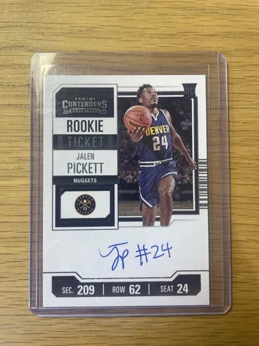 2023-24 Panini Contenders Jalen Pickett Rookie Ticket On Card Auto - Card #134