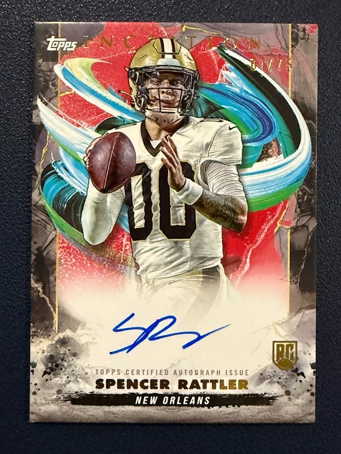 Spencer Rattler Topps Inception Rookie Autographs #RASR Red