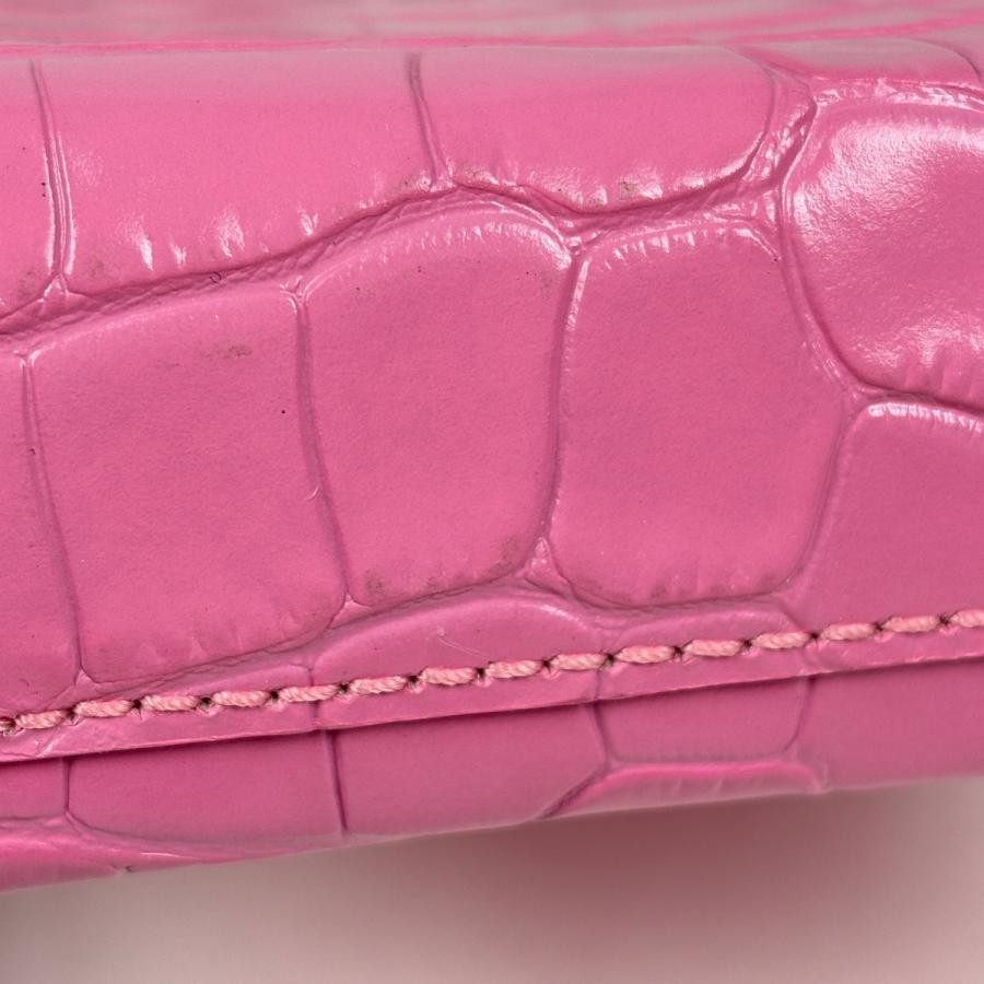 BALENCIAGA Smartphone Holder Bag 593826 Shoulder Bag Pink Leather #BS1593 thumbnail 3