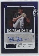 2021 Panini Contenders Rookie 2 Draft Ticket Blue 32/99 Ben Bowden Auto 13c1