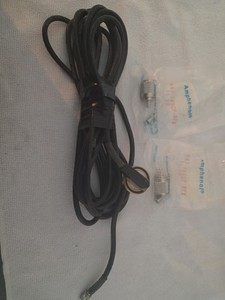 10ft Coax Antenna Cable w/Mount + Amphenol RF Connectors 083-58SCP-RFX Lot