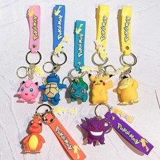 Pokemon 3D Bag Keychain Keyring Gift - Charmander Psyduck Jigglypuff Squirtle