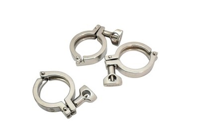 Dixon 2588 Sanitary Tri Clamp Single Pin Sanity Wing Nut Clamps 1-1/2'' Lot of 3