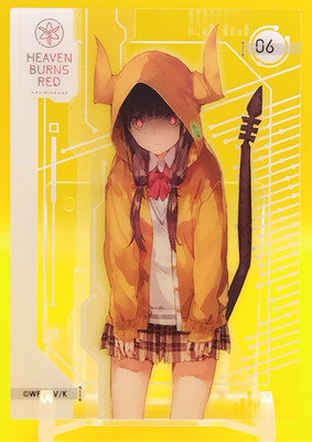 Karen Asakura / Heaven Burns Red Clear Card Japanese 2022 Movic Collectible #06