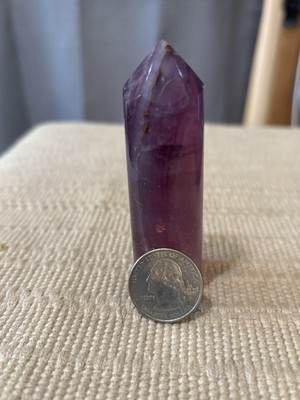 Gorgeous Purple Flourite Crystal Tower Excellent Quality US Seller