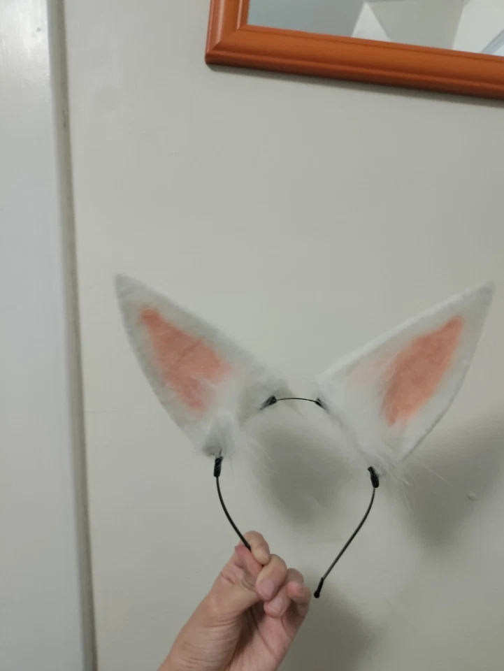 Handmade Sweet Faux Fur Easter Bunny Ears KC - Image 2 of 3