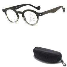 Retro Wood Grain Multifocal Reading Glasses Trendy Multifocus Readers Eyeglasses