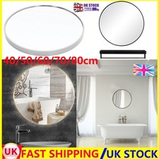 S-XL Large Metal Framed Round Wall Mirror Dressing Glass Bathroom Mirror Decor