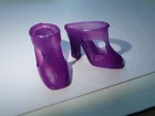 Vintage Barbie Doll Purple Mod T Strap Heels Japan NICE