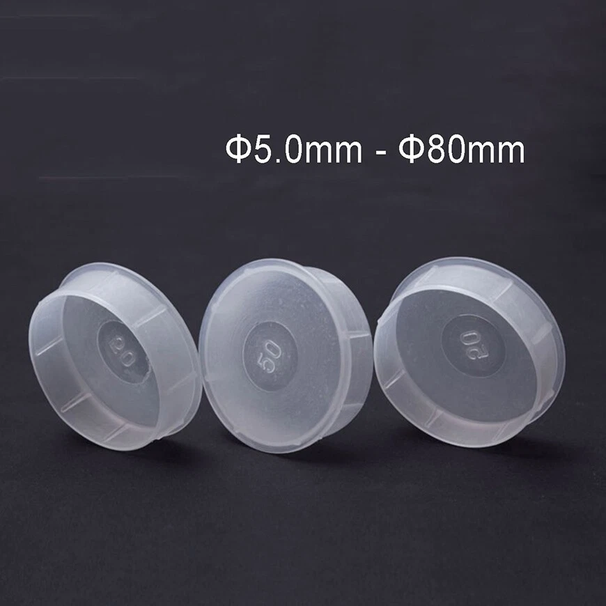 Plastic End Caps For Pipe Fitting Inserts Bungs Inserts Plug /Clear Φ5.0-80mm - Bild 3 von 4