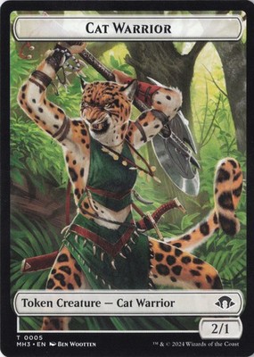Cat Warrior Token - Modern Horizons 3 (MH3) NM #5 MTG