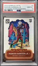 $2 UPTOWN MARVIN HARRISON JR. 2025 WHITE PAND...