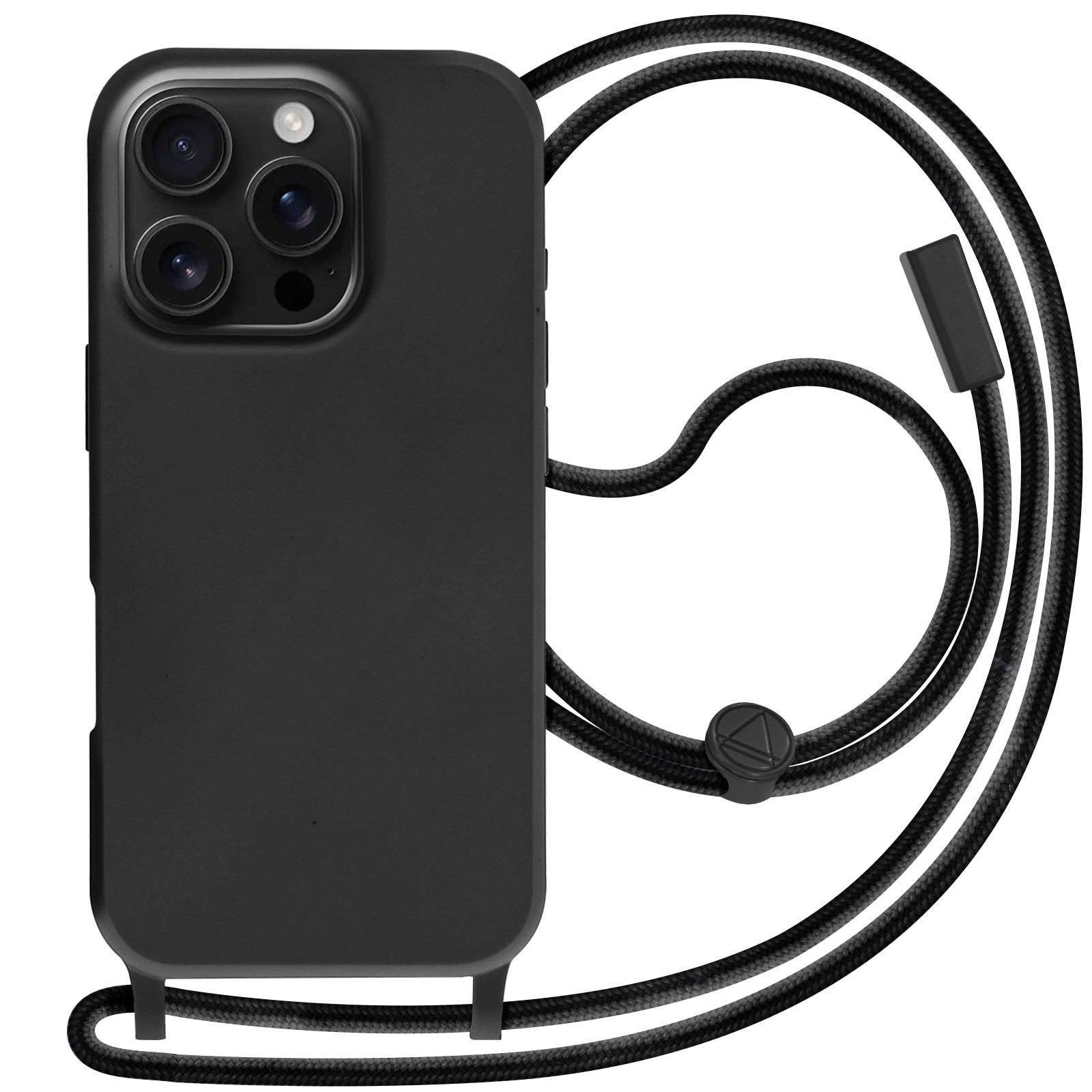 Coque cordon iPhone 16 Pro Avizar noire pour garder les mains libres