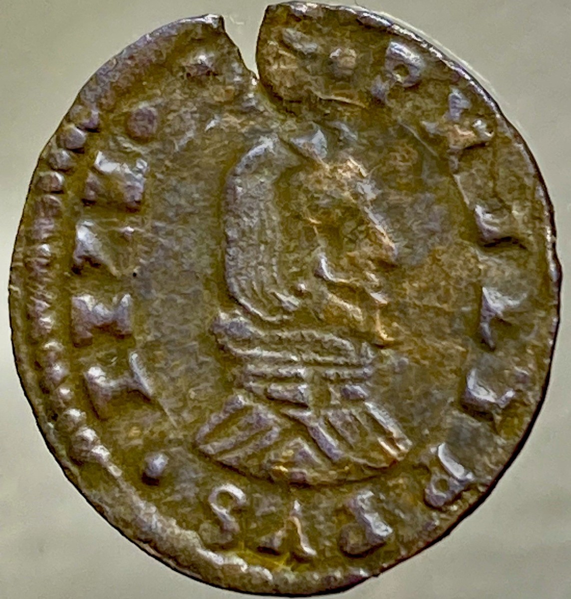 1661-1664 Coin Spanish Empire 8 Maravedis King Philip IV 360 Years