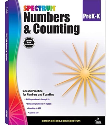 Numbers and Counting, Grades PK - K by Carson Dellosa Education (2016, Trade ...