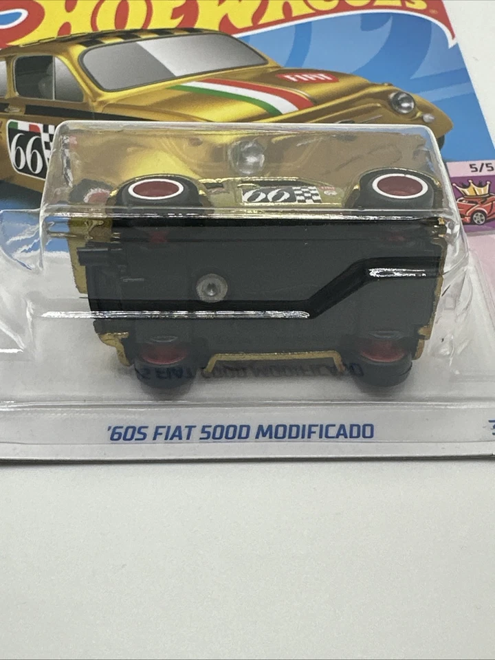 2024 Hot Wheels ‘60s FIAT 500D Modificado - Super Treasure Hunt In Protector - Image 4 of 4