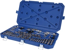 – 98958 Carbon Steel Fractional Tap and Die Set, 58 Piece Tool Set – Tool Kit fo
