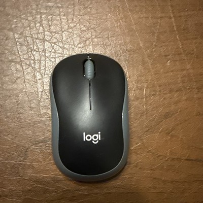 Logitech Wireless Mouse M185 includes USB nano receiver Black And Gray